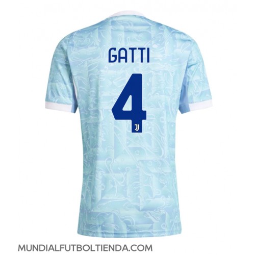 Camiseta Juventus Federico Gatti #4 Segunda Equipación Replica 2025-26 mangas cortas